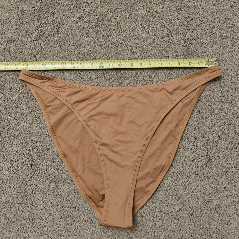 SKIMS Swim High Waisted Bikini Bottom Almond Tan Nude Plus Size 4X SW-BKN-0747